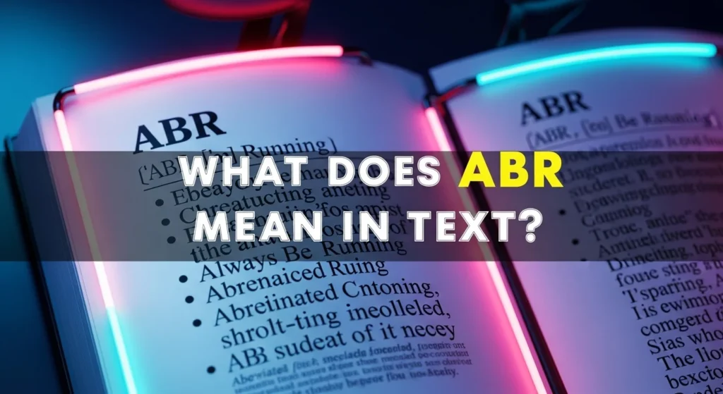 What Does ABR Mean in Text