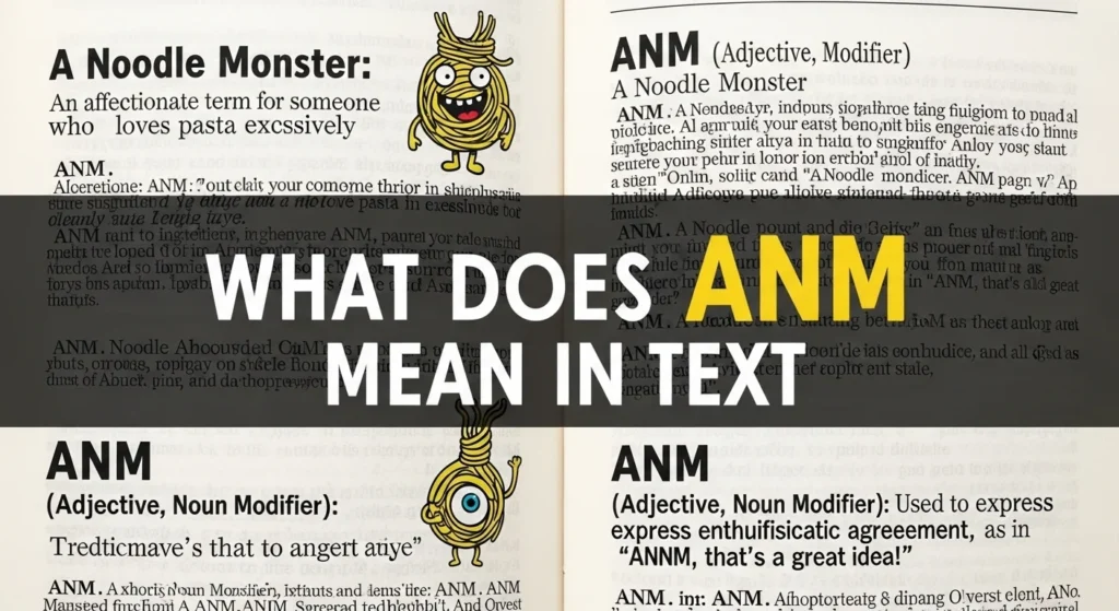What Does ANM Mean in Text