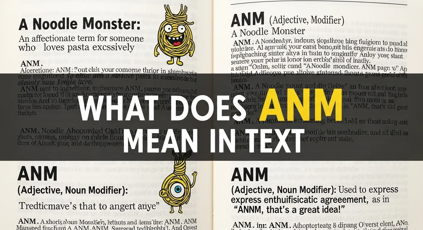 What Does ANM Mean in Text