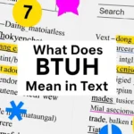 What Does BTUH Mean in Text