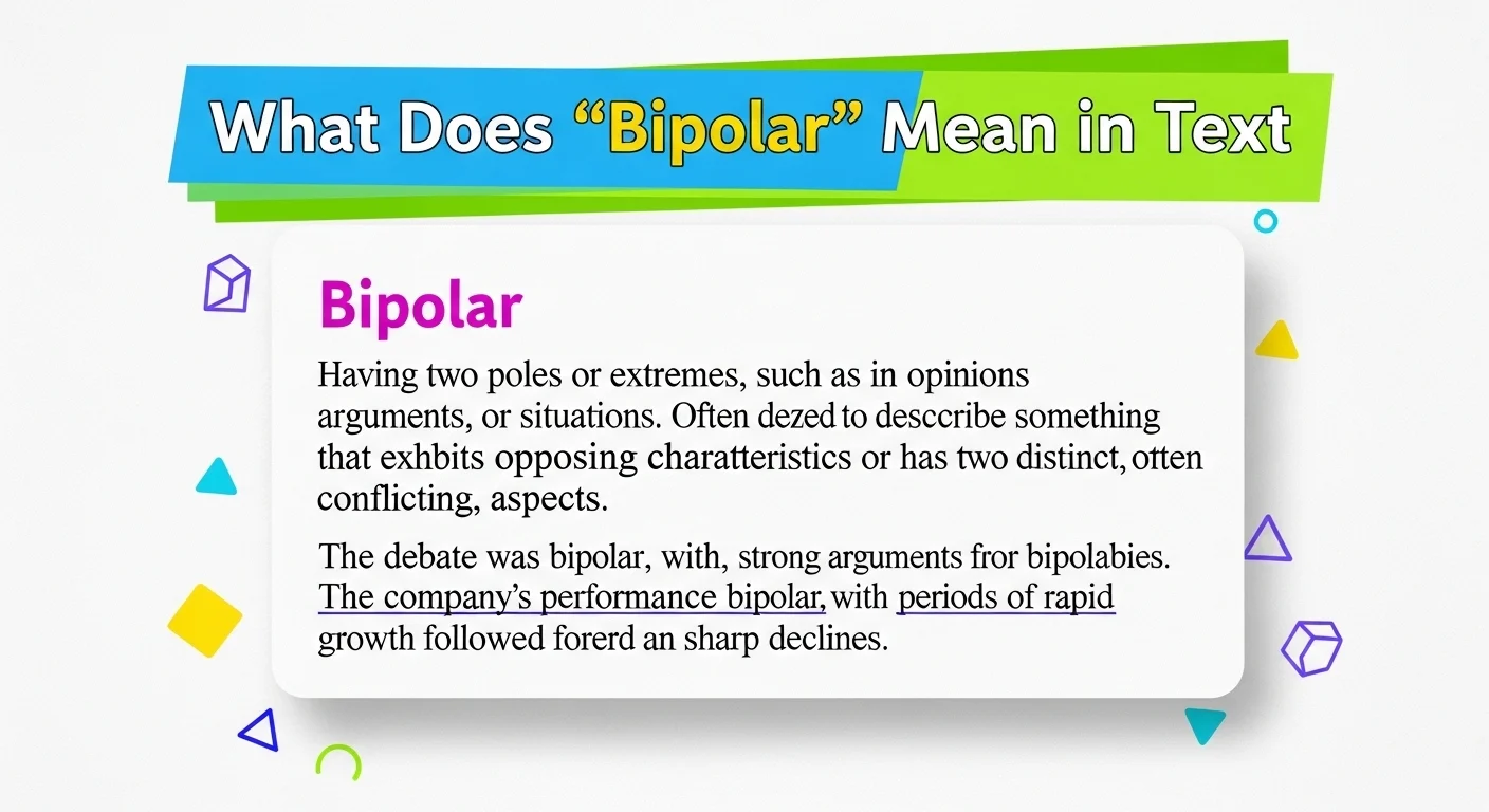 What Does “Bipolar” Mean in Text