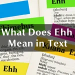 What Does Ehh Mean in Text