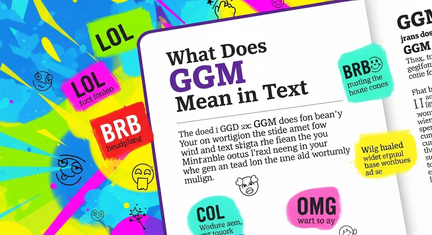 What Does GGM Mean in Text
