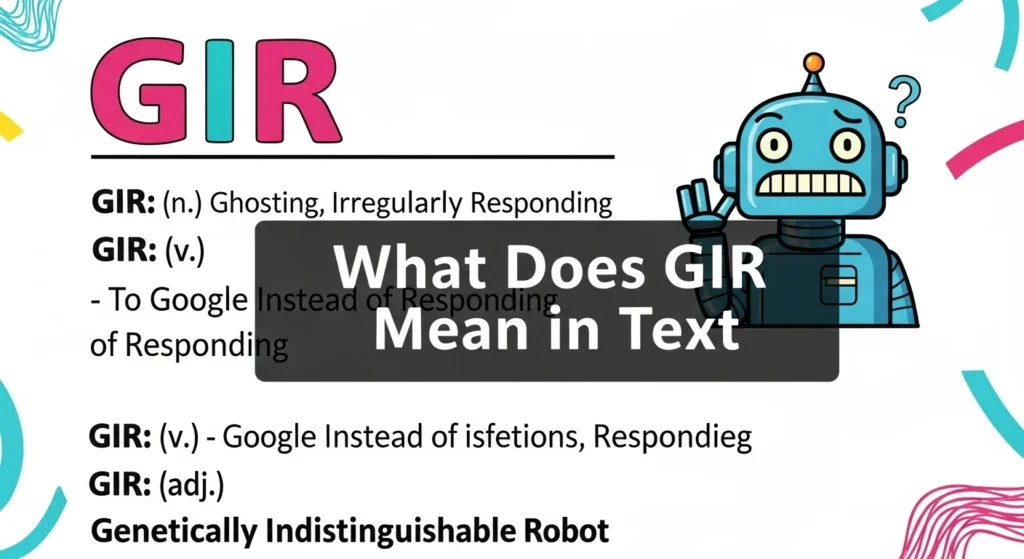 What Does GIR Mean in Text