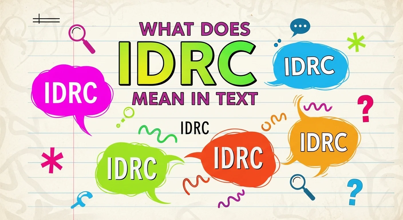 What Does IDRC Mean in Text