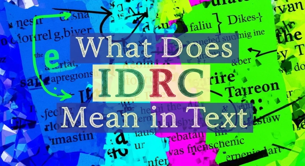 What Does IDRC Meaning