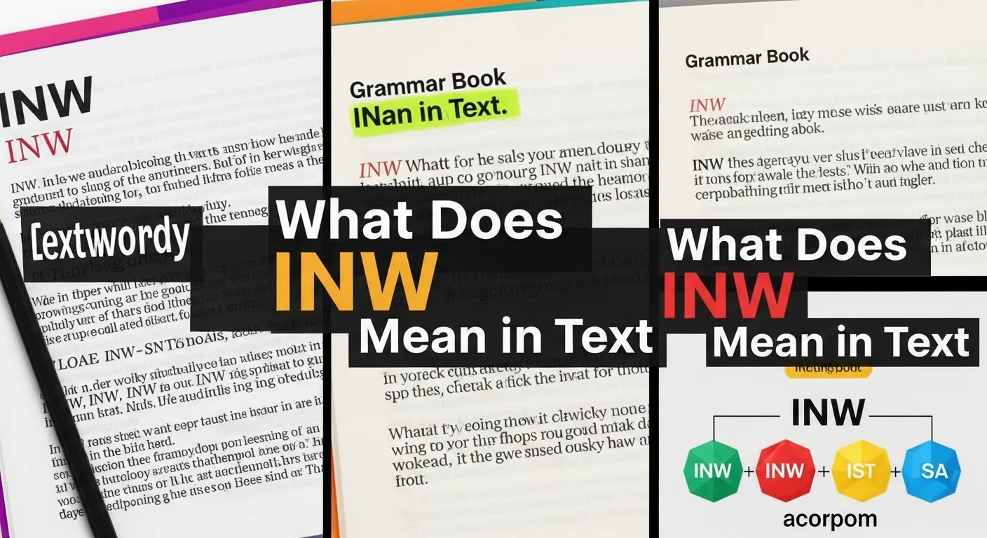 What Does INW Mean in Text