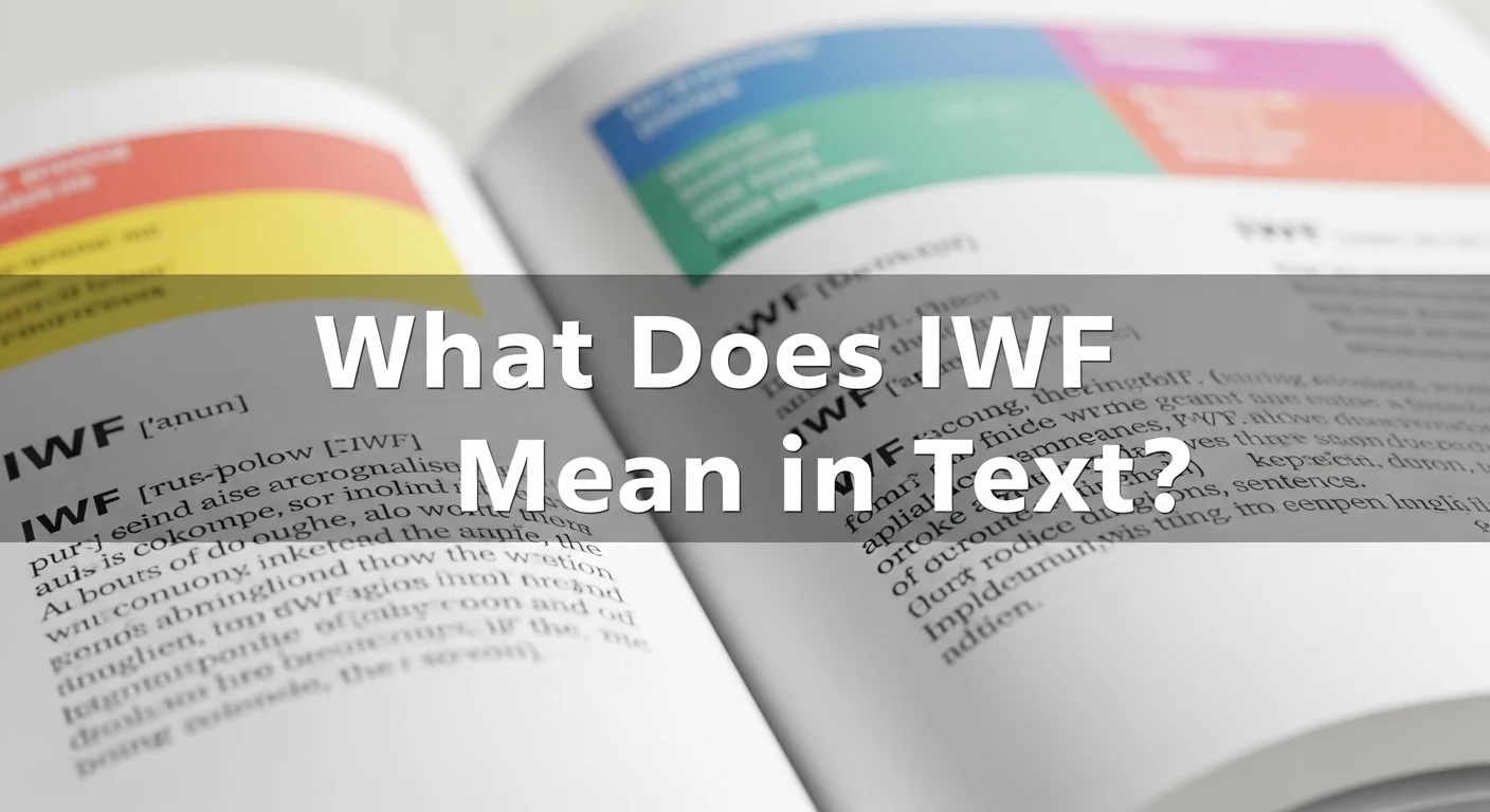 What Does IWF Mean in Text