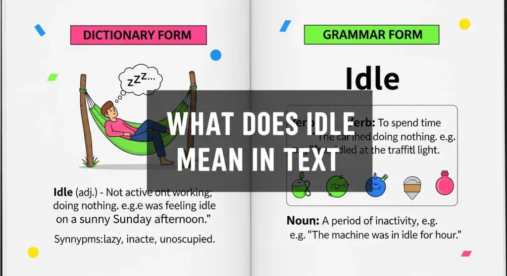 What Does Idle Mean in Text