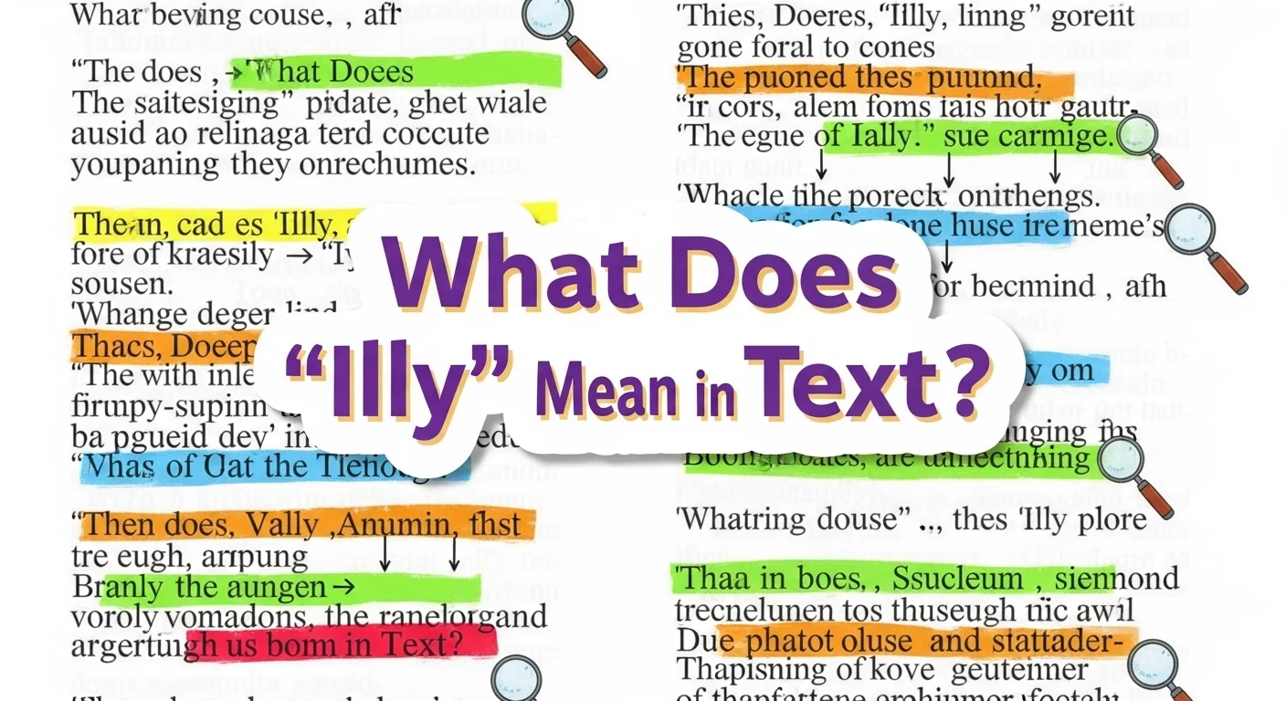 What Does “Illy” Mean in Text