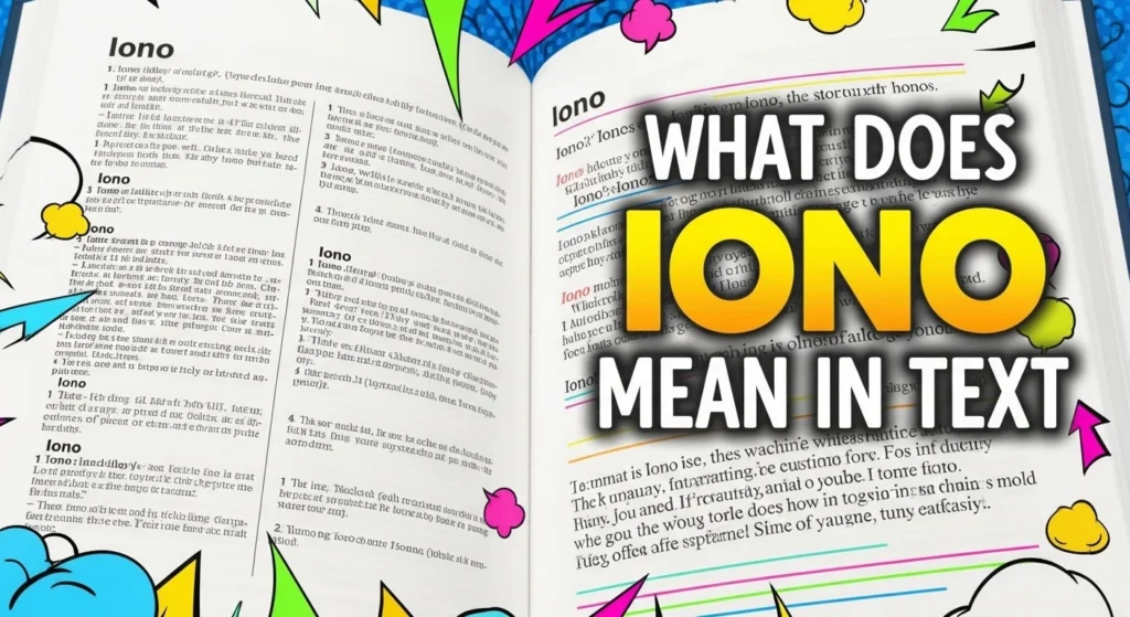 What Does Iono Mean in Text