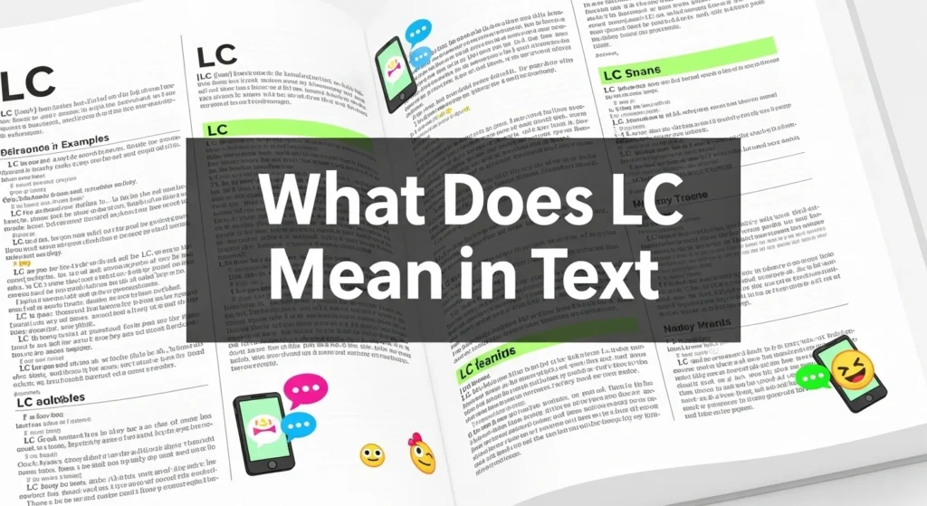 What Does LC Mean in Text