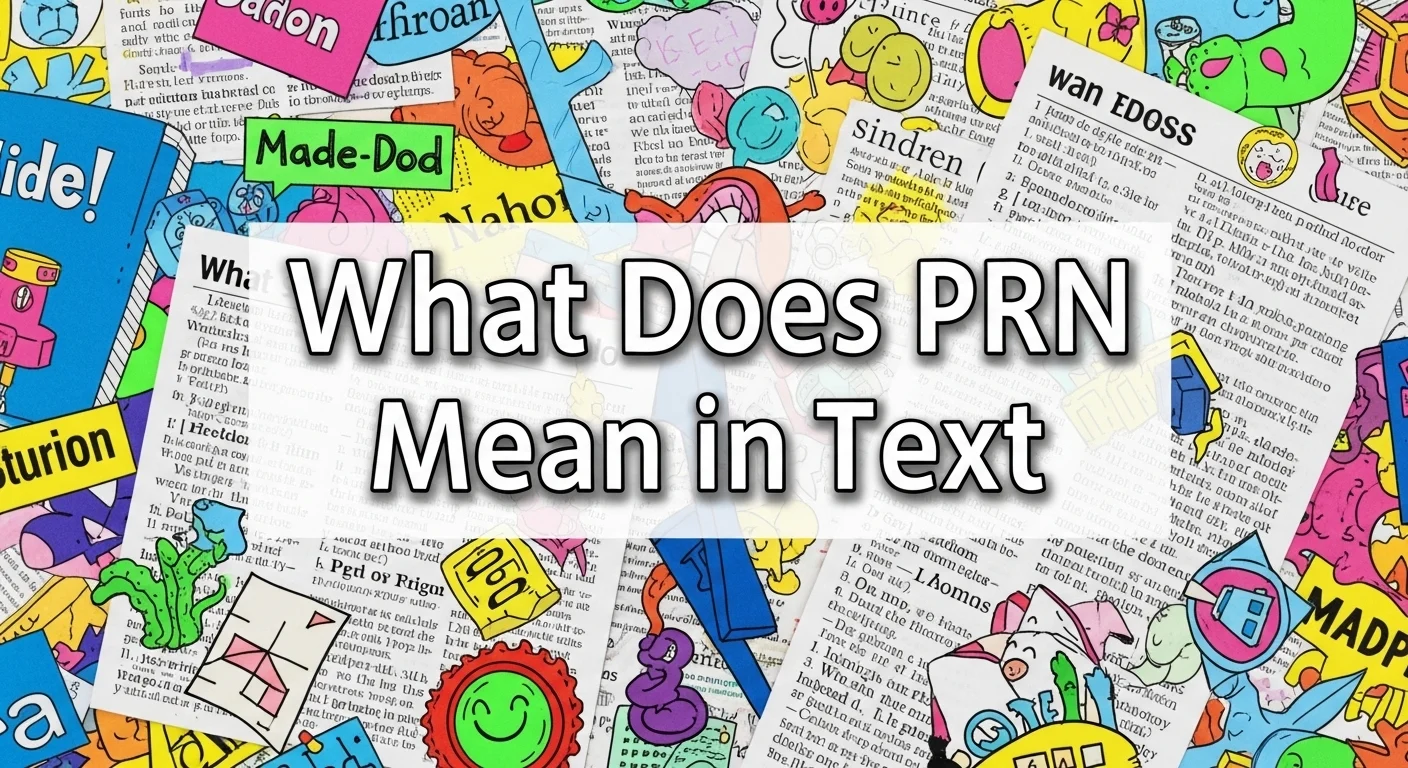 What Does PRN Mean in Text