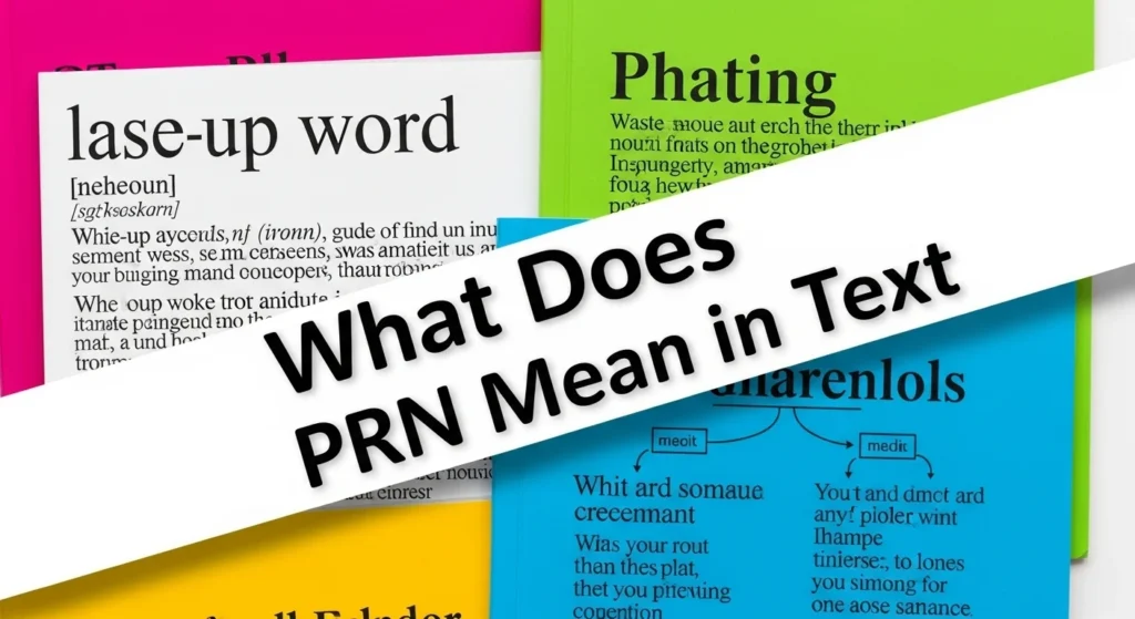 What Does PRN Meaning