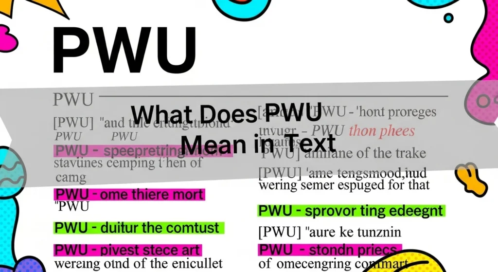 What Does PWU Mean in Text