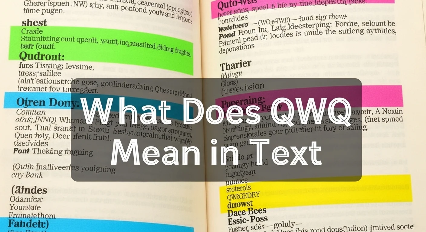 What Does QWQ Mean in Text