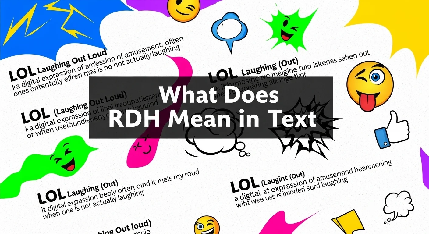 What Does RDH Mean in Text