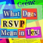 What Does RSVP Mean in Text