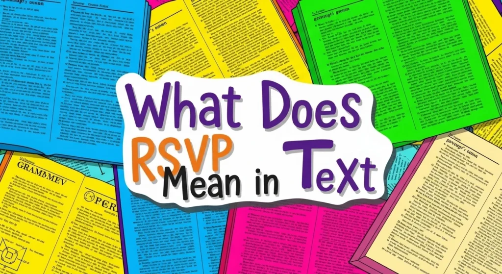 What Does RSVP Meaning