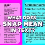 What Does Snap Mean in Text