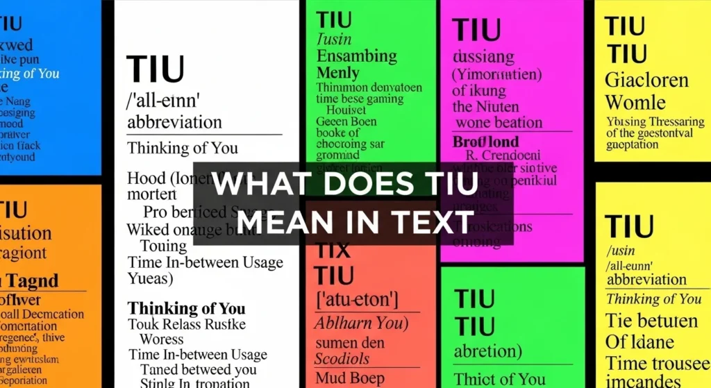What Does TIU Mean in Text