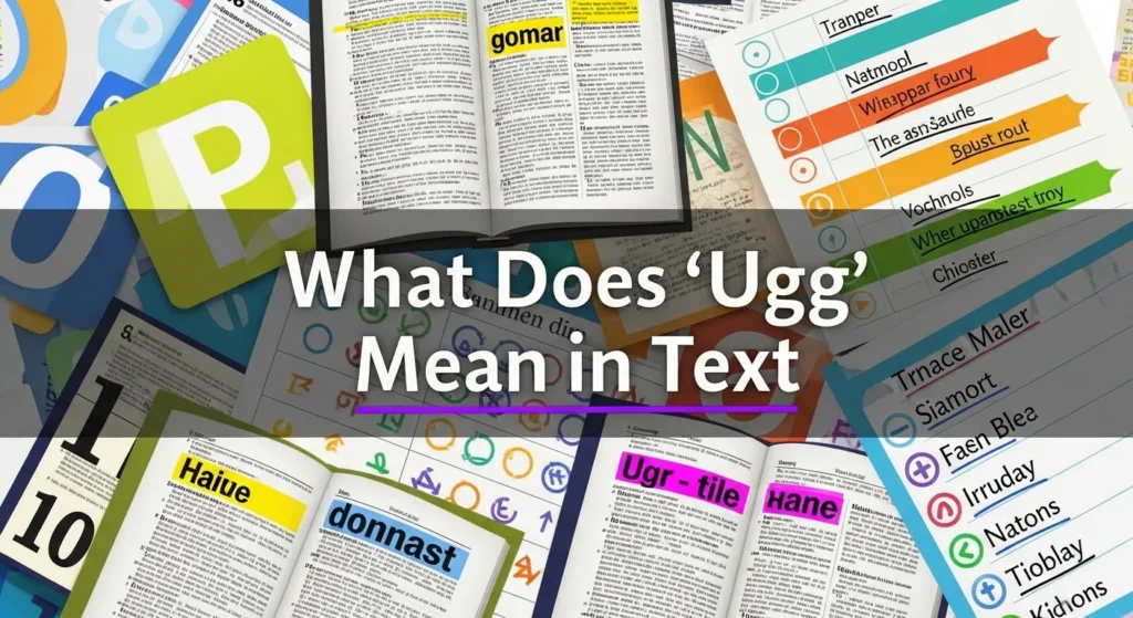 What Does “Ugg” Mean in Text