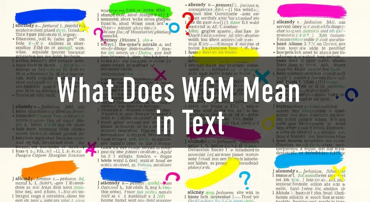 What Does WGM Mean in Text