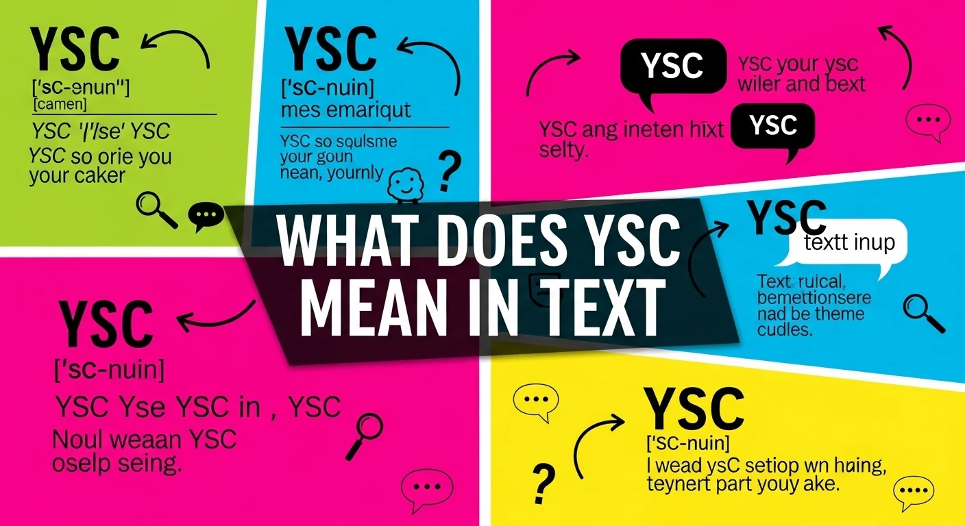 What Does YSC Mean in Text