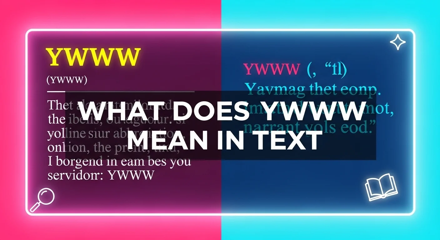 What Does YWWW Mean in Text