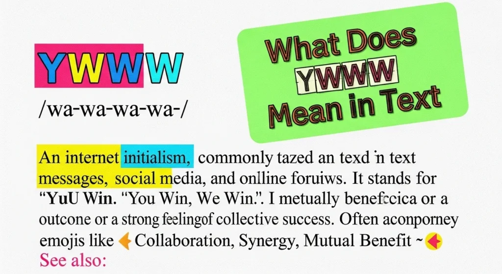 What Does YWWW Meaning