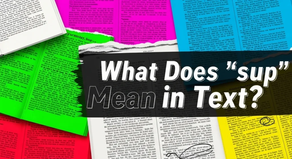 What Does “sup” Meaning