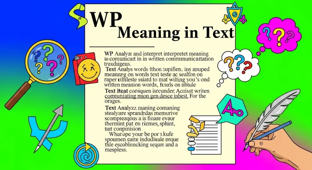 WP Meaning in Text