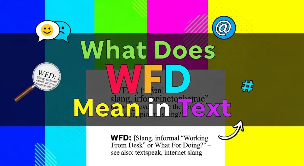 What Does WFD Mean in Text