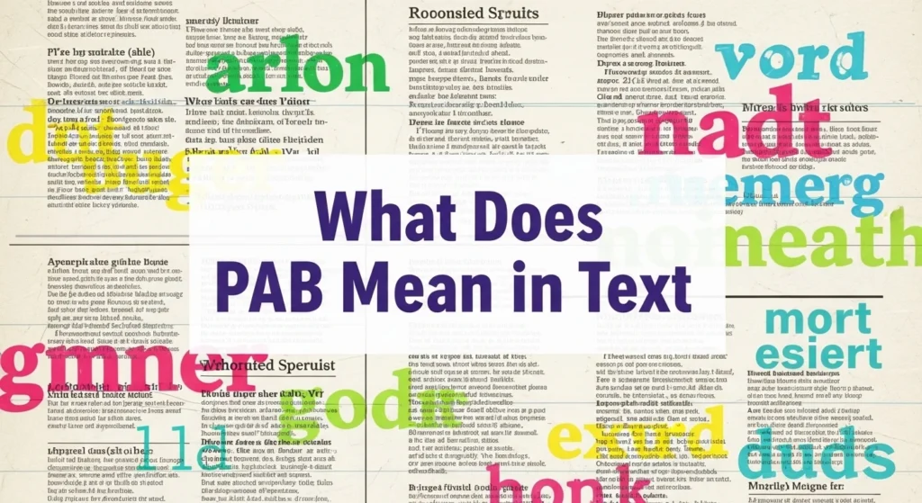 What Does PAB Mean in Text