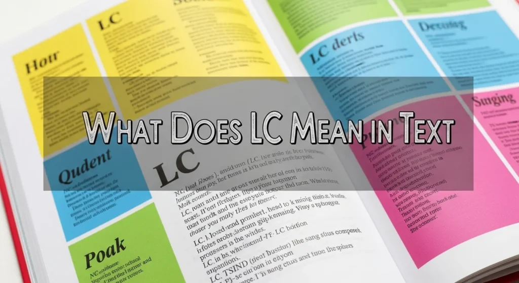 What Does LC Mean in Text