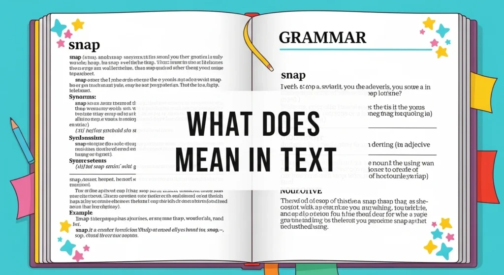 What Does Snap Mean in Text