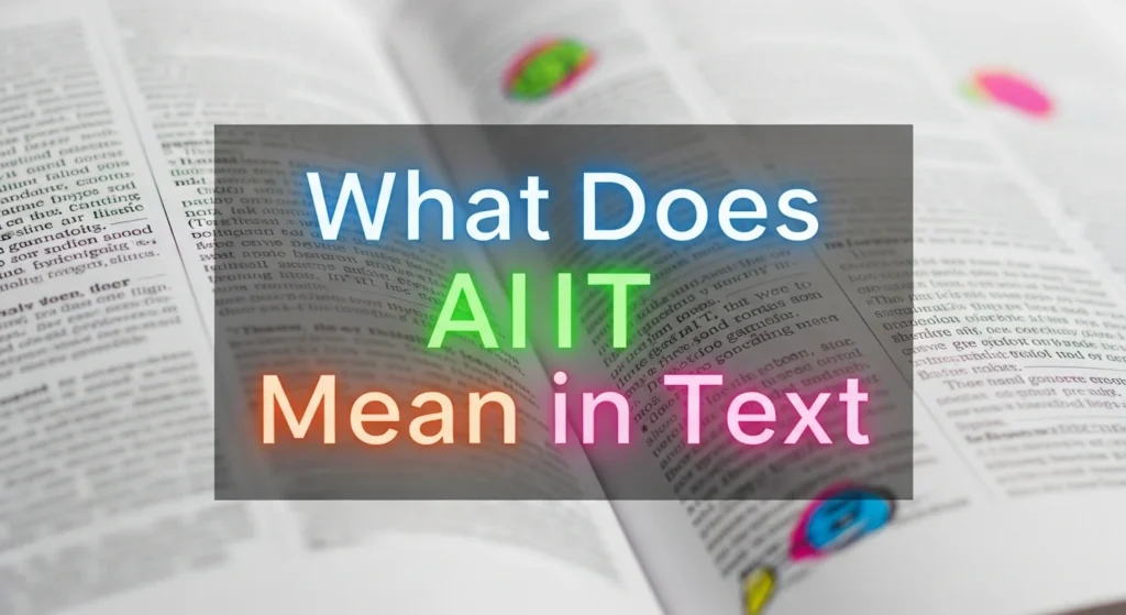 What Does AIIT Mean in Text