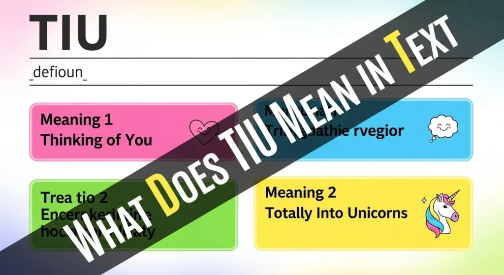 What Does TIU Mean in Text