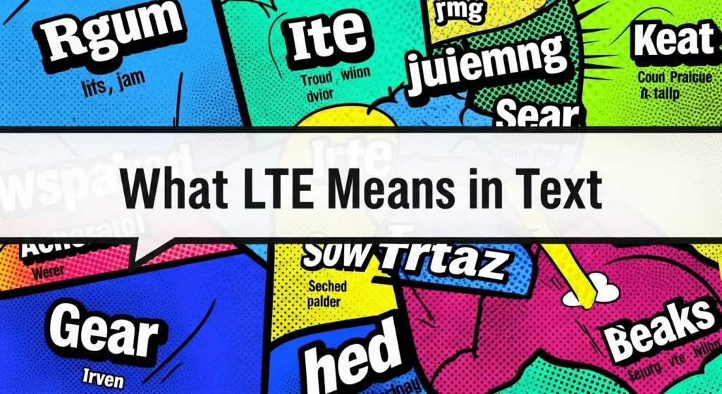 What LTE Means in Text