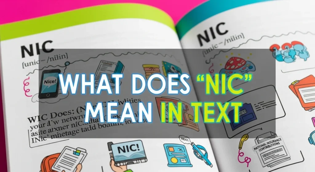 What Does “NIC” Mean in Text