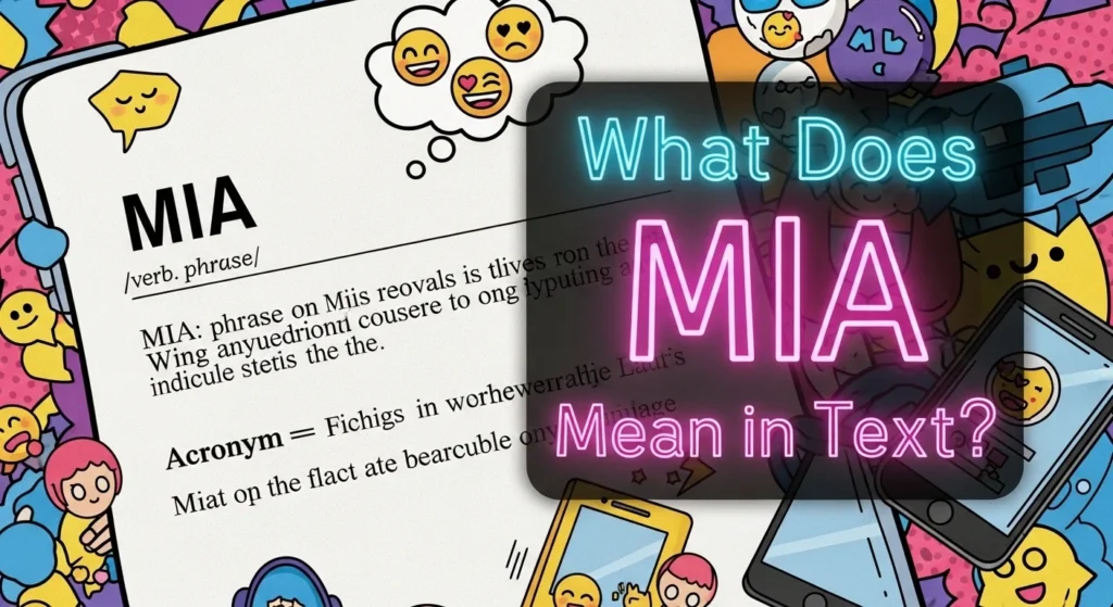 What Is MIA Mean in Text