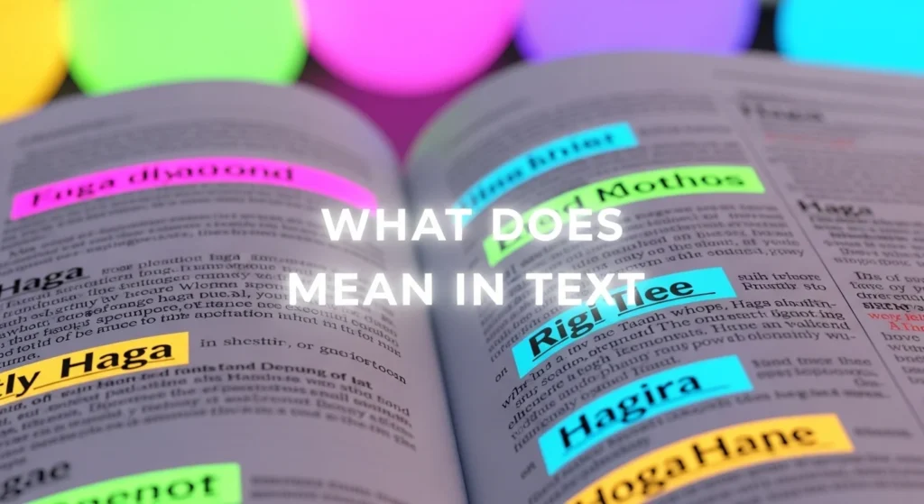 What Does Haga Mean in Text