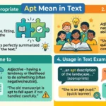 Apt Mean in Text