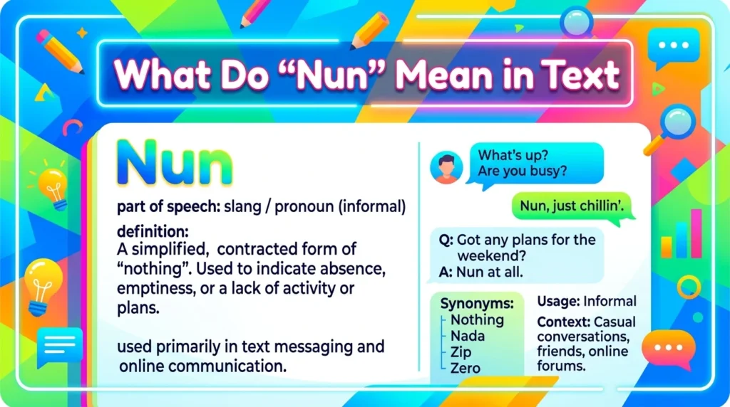 What Do “Nun” Mean in Text