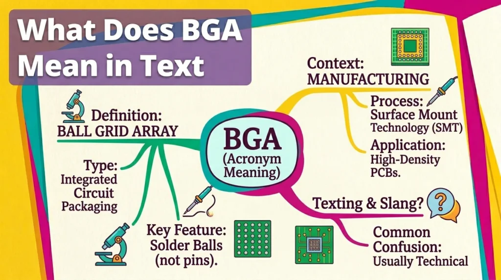 What Does BGA Mean in Text