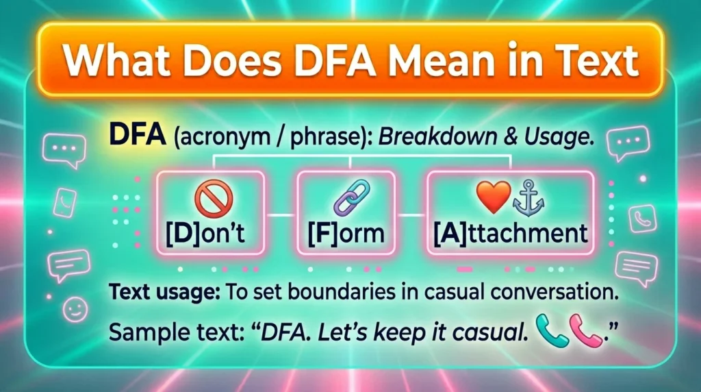 What Does DFA Meaning