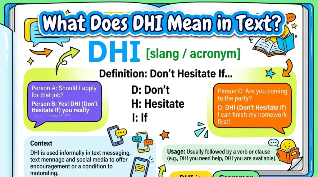 What Does DHI Meaning