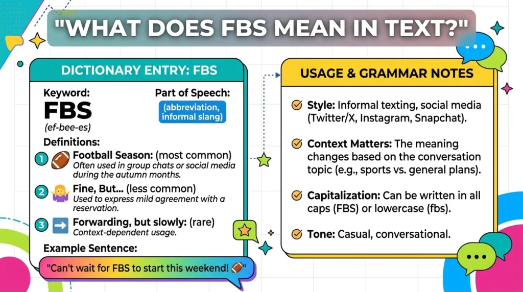 What Does FBS Mean in Text
