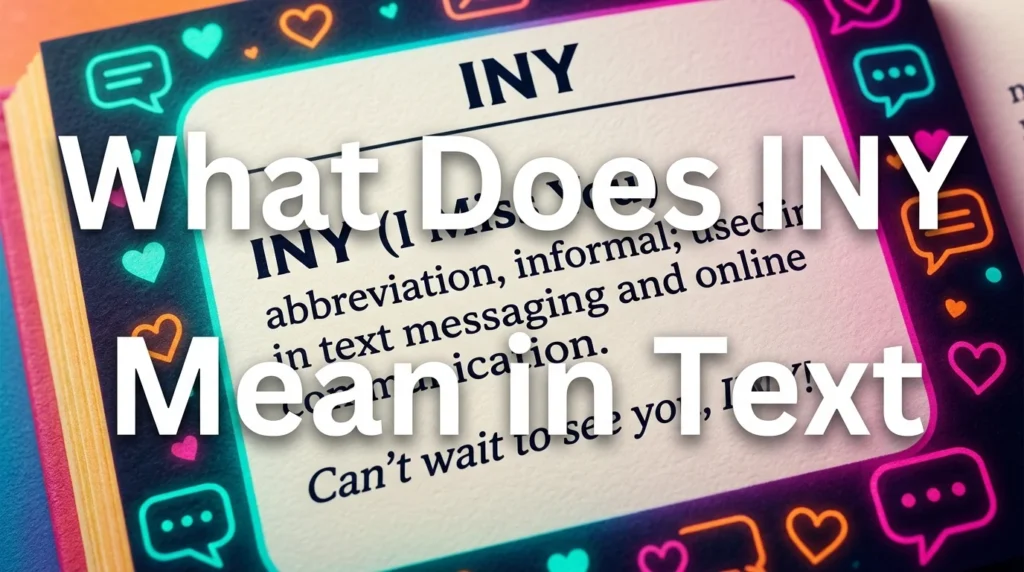 What Does INY Meaning