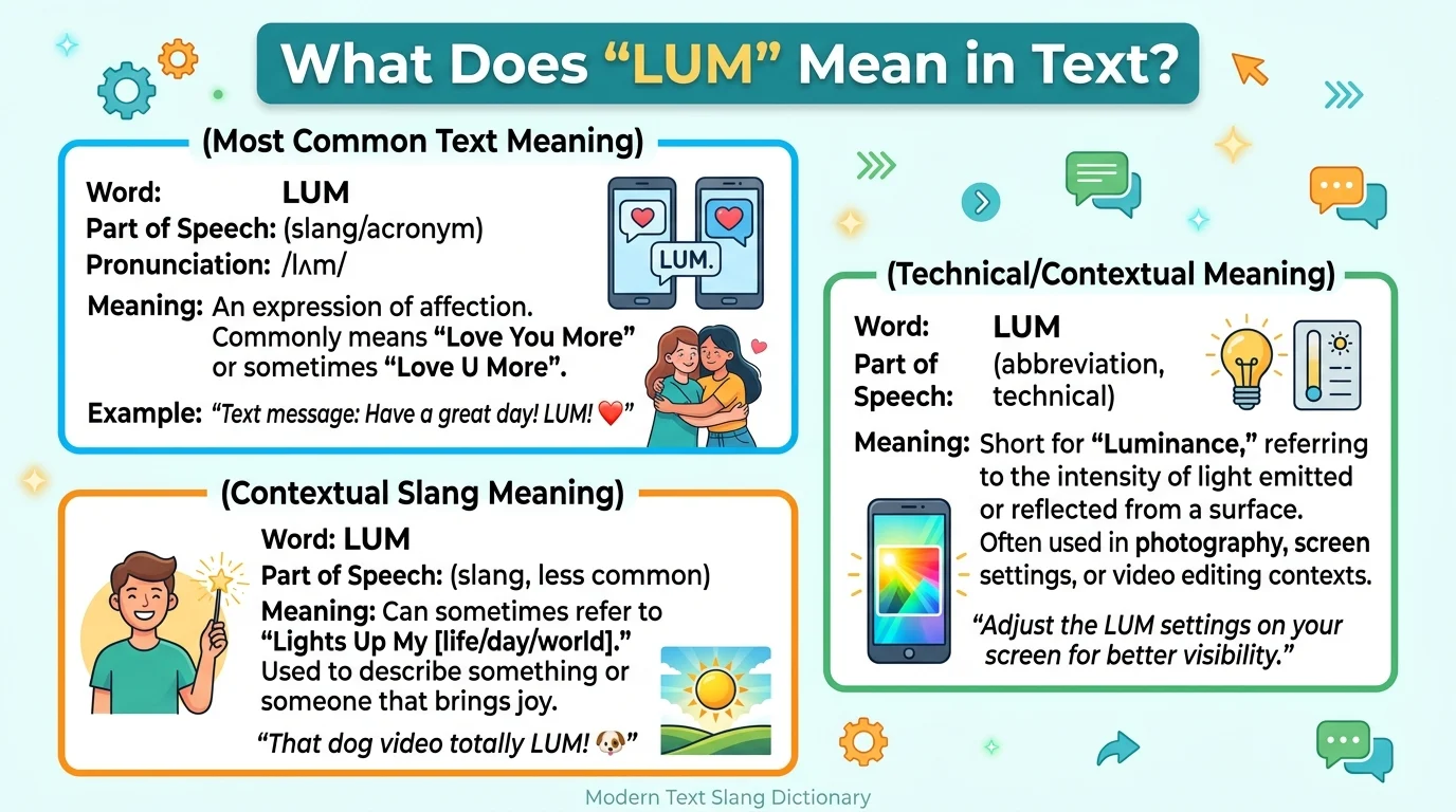 What Does “LUM” Mean in Text